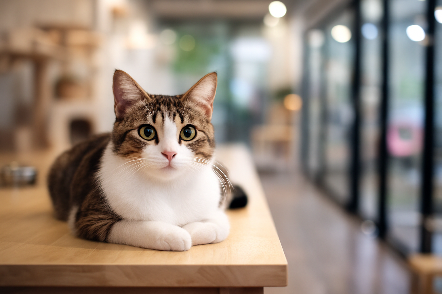 ฝากแมวบางบัวทอง ในห้องพักแมวส่วนตัว