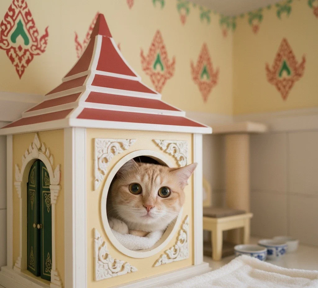 บ้านแมวสุดอบอุ่นในโรงแรมแมว Winam Meow Cat Hotel ห้องพักสะอาด ปลอดภัย พร้อมพื้นที่ปีนเล่นสำหรับน้องแมว”
