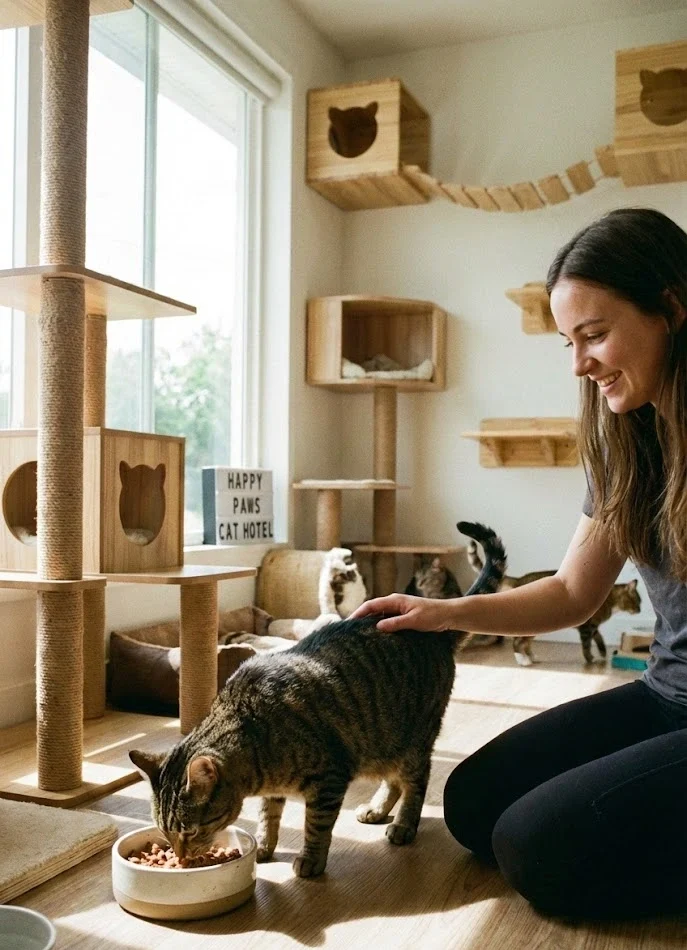 โรงแรมแมว พระราม5 ฝากแมวใกล้ฉัน บางบัวทอง | Wimanmeow Cat Hotel