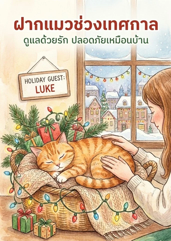 ฝากแมวปีใหม่ ฝากแมวสงกรานต์ โรงแรมแมวช่วงเทศกาล Wimanmeow Cat Hotel