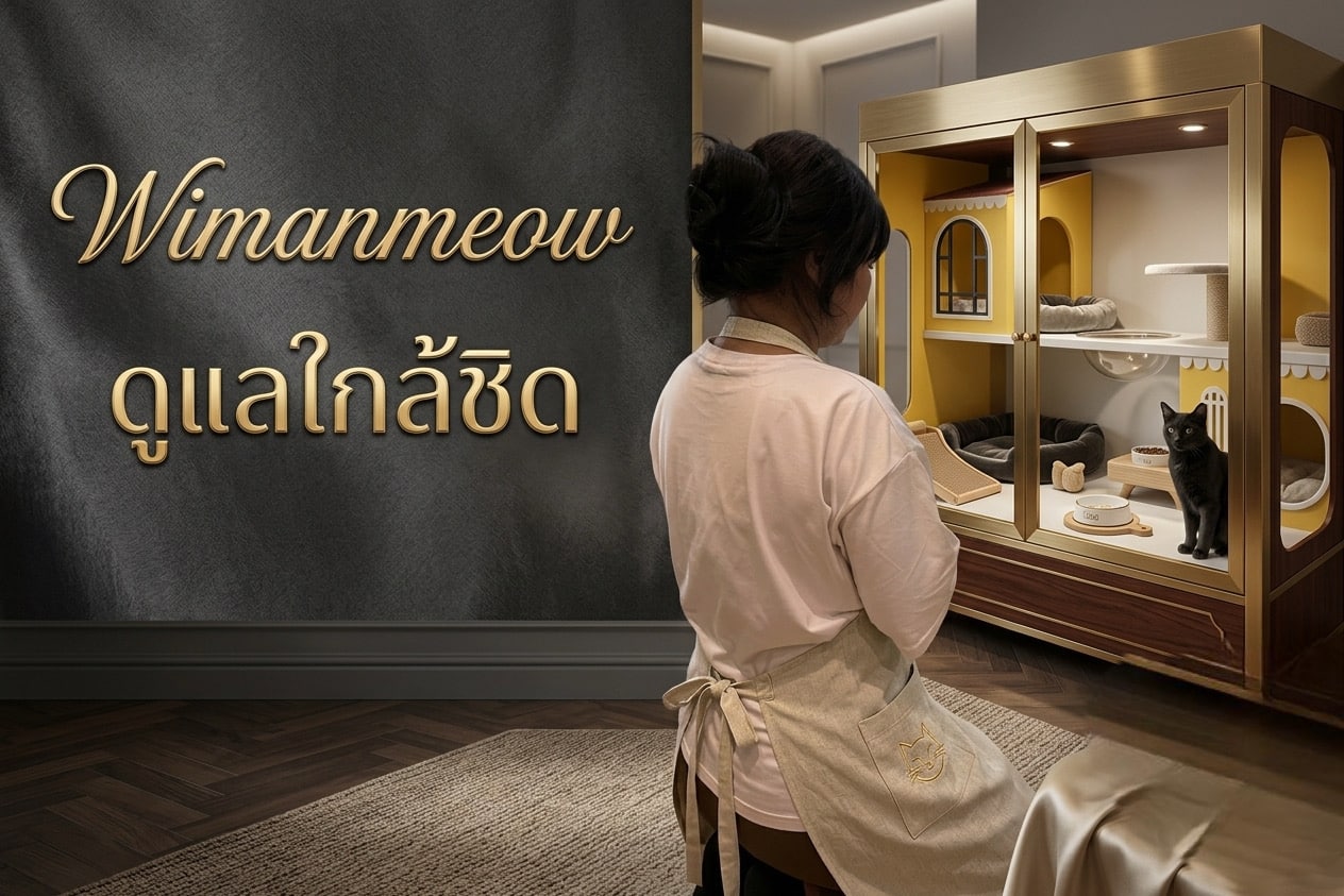 ที่ฝากแมวรายเดือน นนทบุรี โรงแรมแมว Wimanmeow Cat Hotel