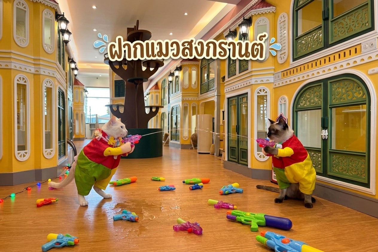 โรงแรมแมว นนทบุรี สงกรานต์ 2569