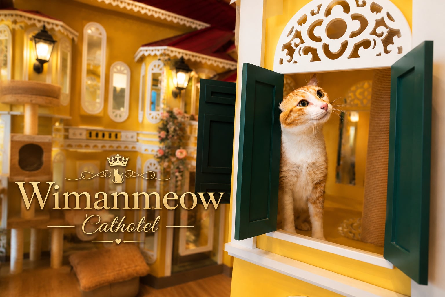 Wimanmeow Cat Hotel บริการรับฝากเลี้ยงแมว นนทบุรี