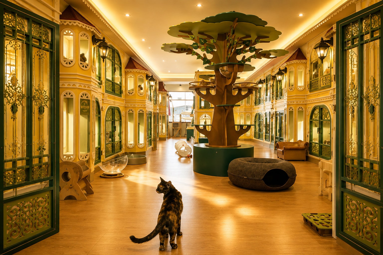 โรงแรมแมว บางใหญ่ ที่ไหนดีที่สุด Wimanmeow Cat Hotel