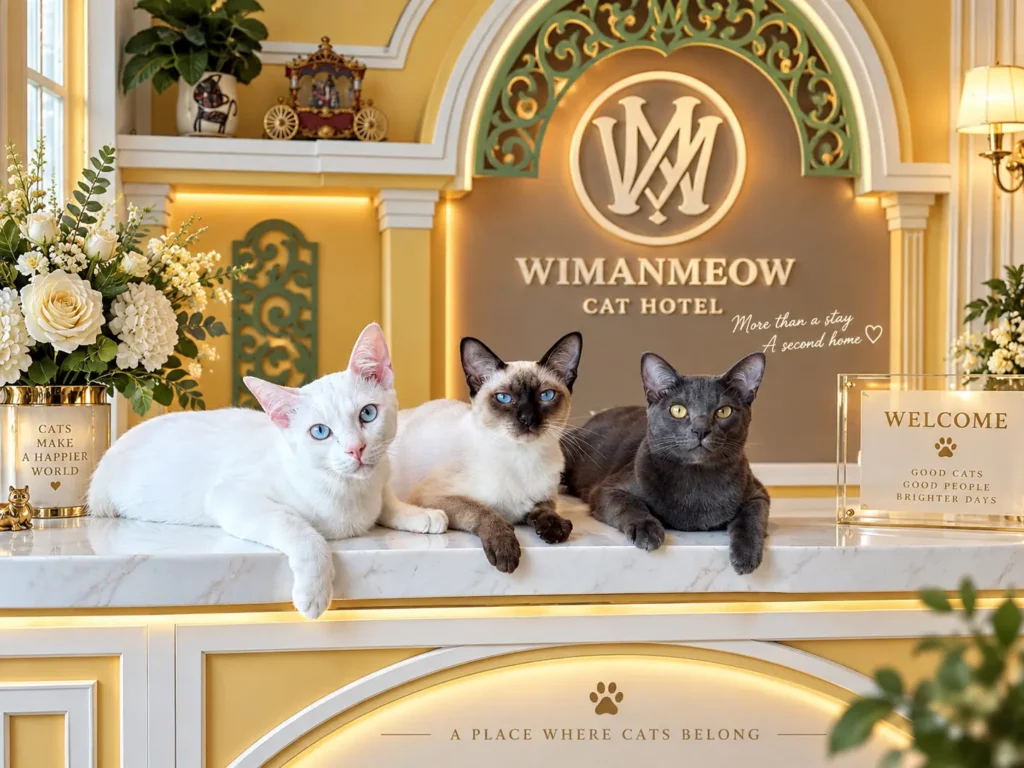ล็อบบี้ Wimanmeow Cat Hotel โรงแรมแมวนนทบุรี